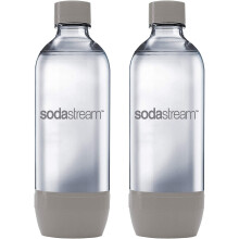 Twin Pack Carbonating Water Bottles 1 Litre BPA Free Reusable & Refillable