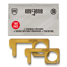 2pk Key Genie Large & Medium Gold Contactless Door Opener
