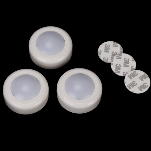 6x LED κάτω από τα φώτα γραφείου Dimmable RGB Puck φώτα φωτισμού ντουλαπιών 1