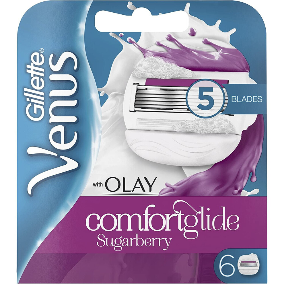 Gillette Venus Comfortglide Sugarberry Olay 2in1 Women's Razor Blade-image-OPC-P5XN729-NEW
