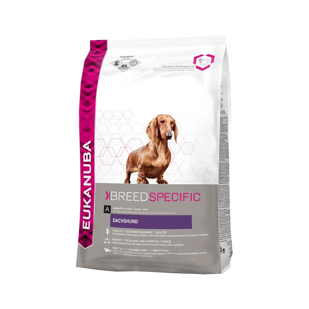 Eukanuba Dachshund Adult Dry Dog Food 2.5kg (pack of 2)