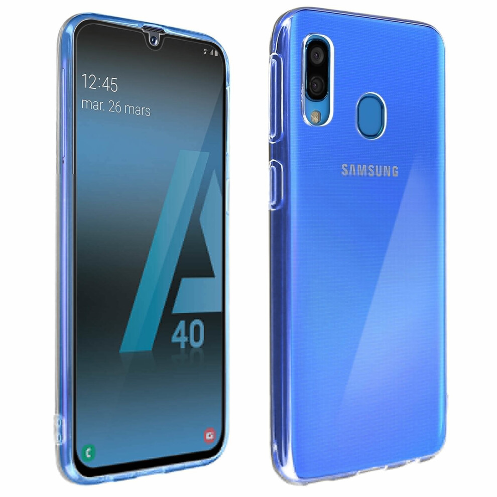 Back Case + Screen Protector Tempered Glass Clear Samsung Galaxy A40 3662427377447