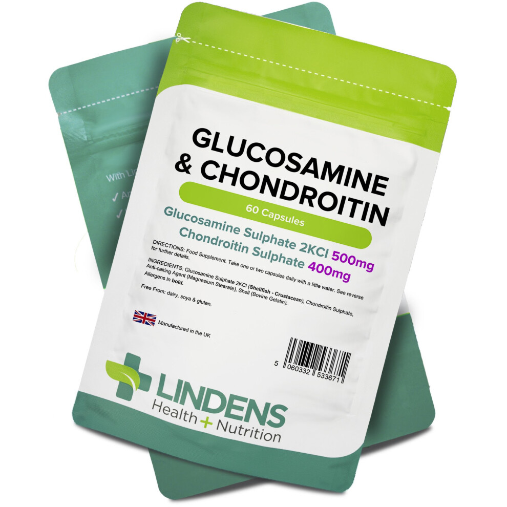 Glucosamine & Chondroitin 500/400 60 capsules Lindens H+N [3671]