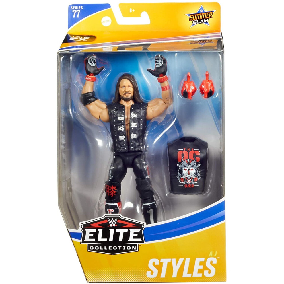 WWE Elite Series 77 AJ Styles Wrestling Action Figure