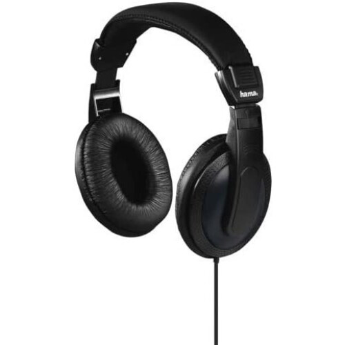 Hama Basic4TV” TV Black headphones, over-ear 5m Long cable headset 1