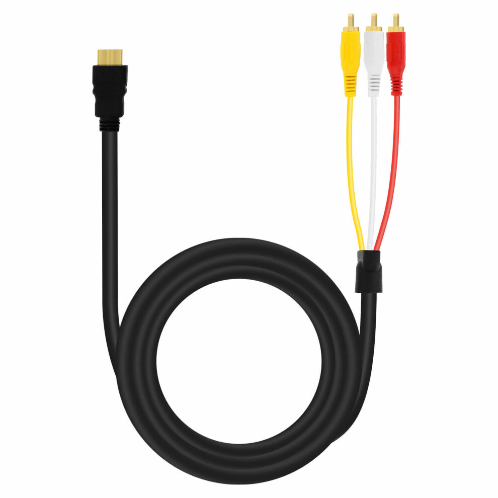 Hdmi To 3X Rca Males Video & Audio Adapter Cable 1.5M-Hd-Av994 Linq Black 6941030706521