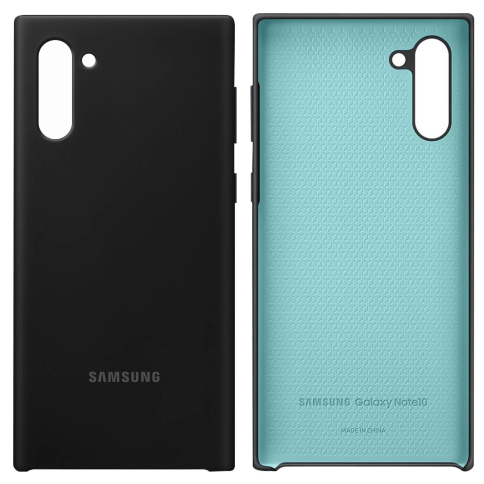 Samsung Galaxy Note 10 Case Cover Silicone Protection Soft Touch Black