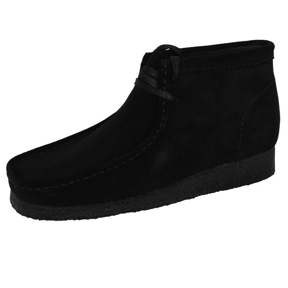 (10 (Adults')) Clarks Originals Wallabee Men's Black Suede Boots
