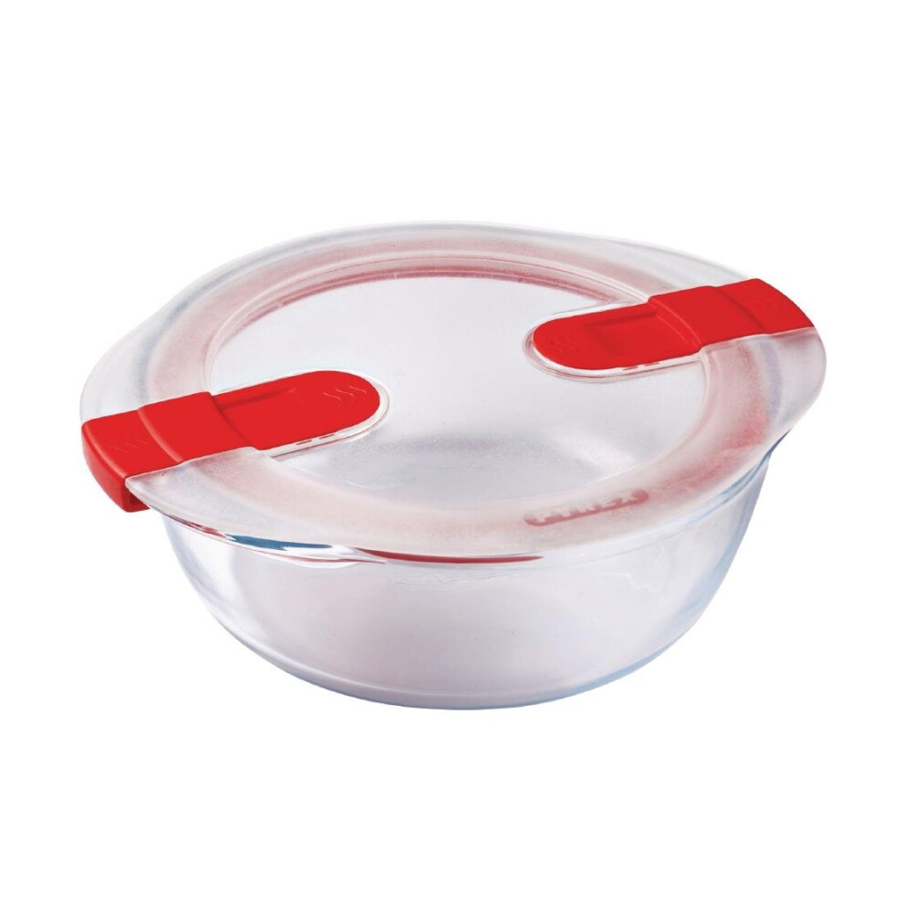 New Pyrex Cook And Heat Round Dish With Lid 1Ltr - [Fc361] Fc361