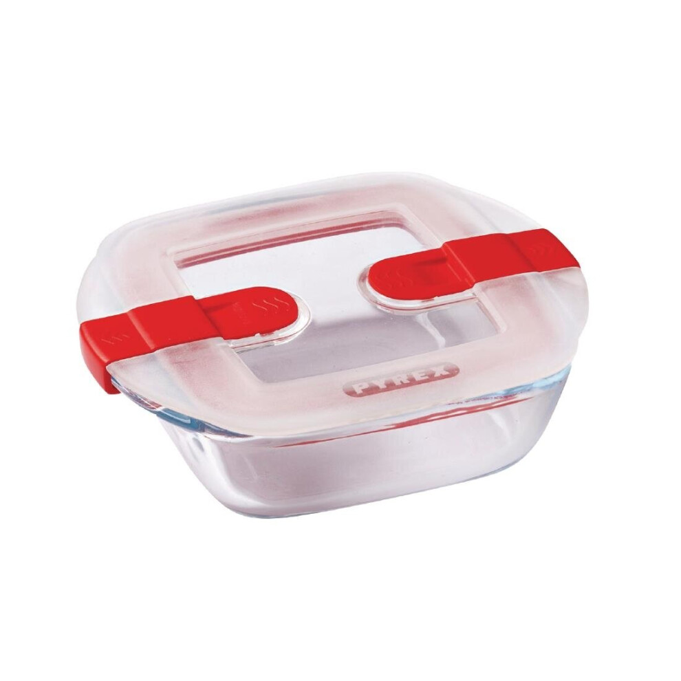 Pyrex Cook And Heat Square Dish With Lid 350Ml - [Fc363]
