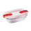 Pyrex Pyrex Cook and Heat Rectangular Dish with Lid 350ml - [FC366] 1
