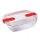 Pyrex Pyrex Cook and Heat Rectangular Dish with Lid 1Ltr - [FC367] 1