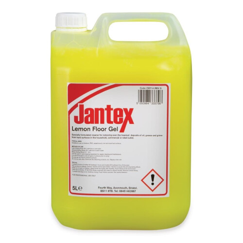 Jantex Lemon Gel Floor Cleaner Concentrate 5Ltr - [CW714]