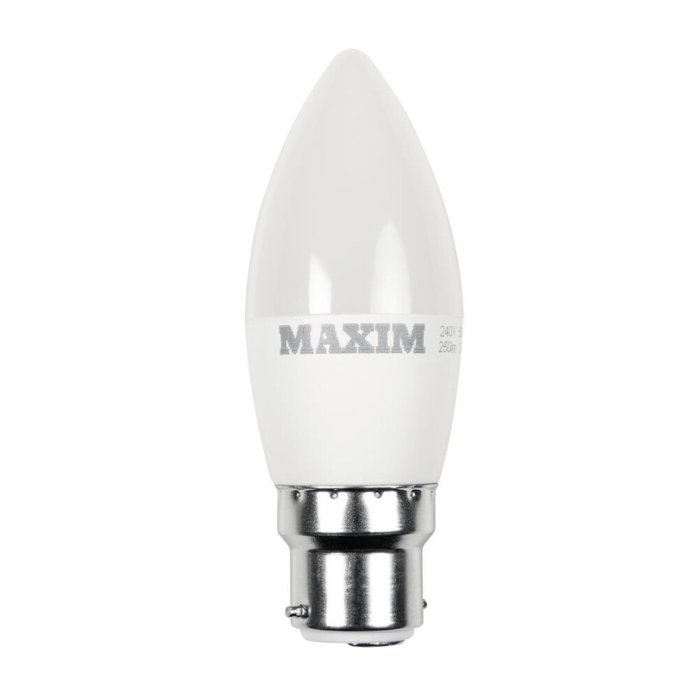 Maxim LED Candle Bayonet Cap Cool White 3W (Pack of 10) - [HC665]