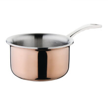 Vogue Mini Copper Tri Wall Saucepan 330ml - [GG756]