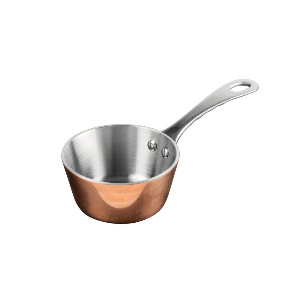 Vogue Mini Copper Tri Wall Saute Pan 85mm - [GG761]-image-OPC-P5XP9CD-NEW