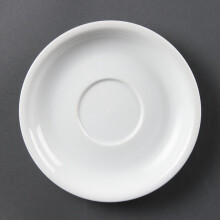 Olympia Whiteware Cappuccino Saucers 160mm (Pack of 12) - [CB463]