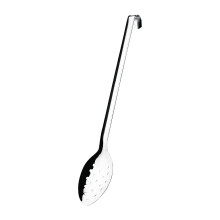 Vogue Long Perforated Spoon with Hook 16" - [L672]