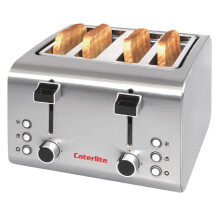 Caterlite 4 Slot Stainless Steel Toaster - [CP929]