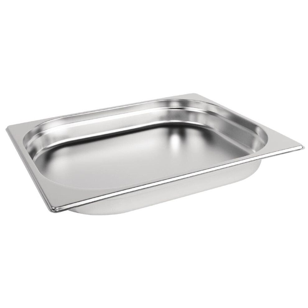 Vogue Stainless Steel 1/2 Gastronorm Pan 40mm - [K925]