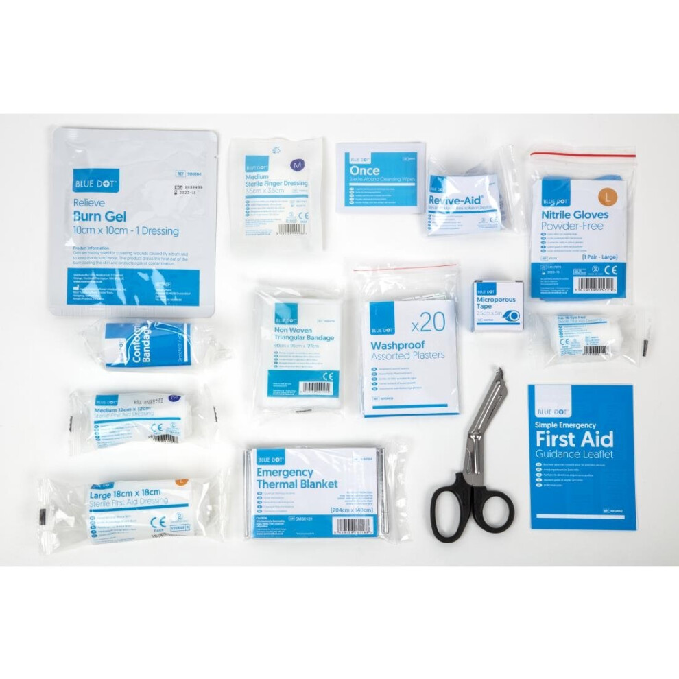 Medium Home and Workplace First Aid Kit Refill BS 8599-1:2019 - [FB415]