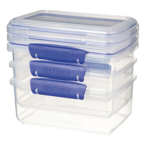 Sistema Sistema Klip It Containers 1Ltr (Pack of 3) - [DB725]