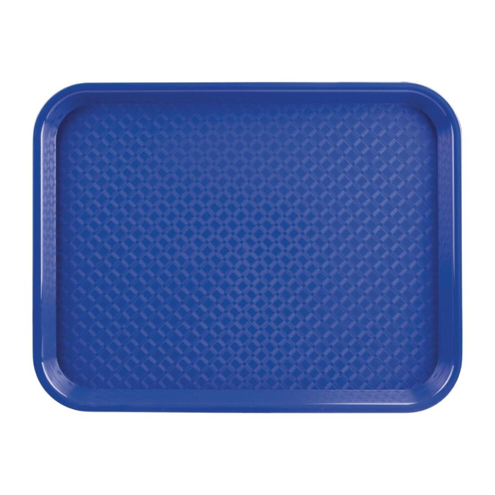 Kristallon Large Polypropylene Fast Food Tray Blue 450mm - [P512]