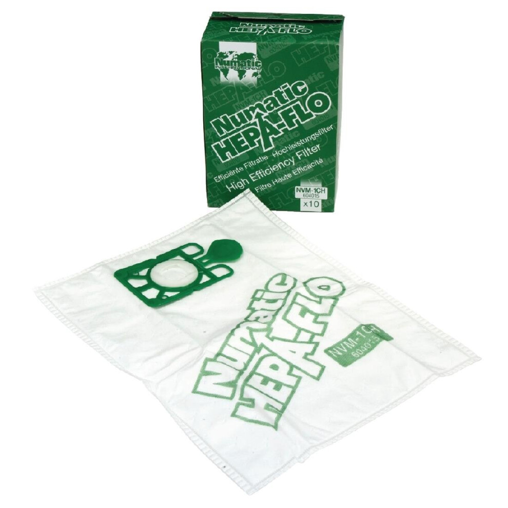 Numatic Spare Vacuum Bags ref 604018 NVM-3AH (Pack of 10) - [L923]