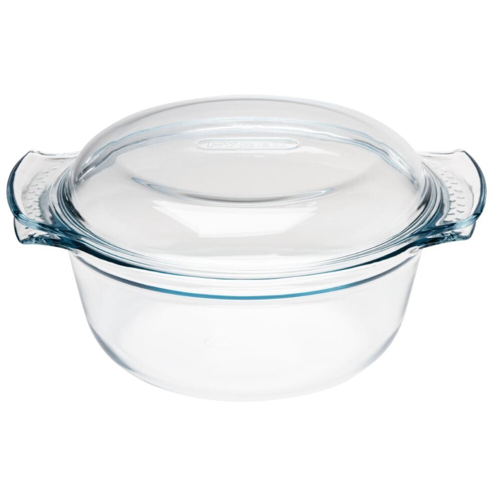 Pyrex Round Glass Casserole Dish 3.75Ltr - [P590]