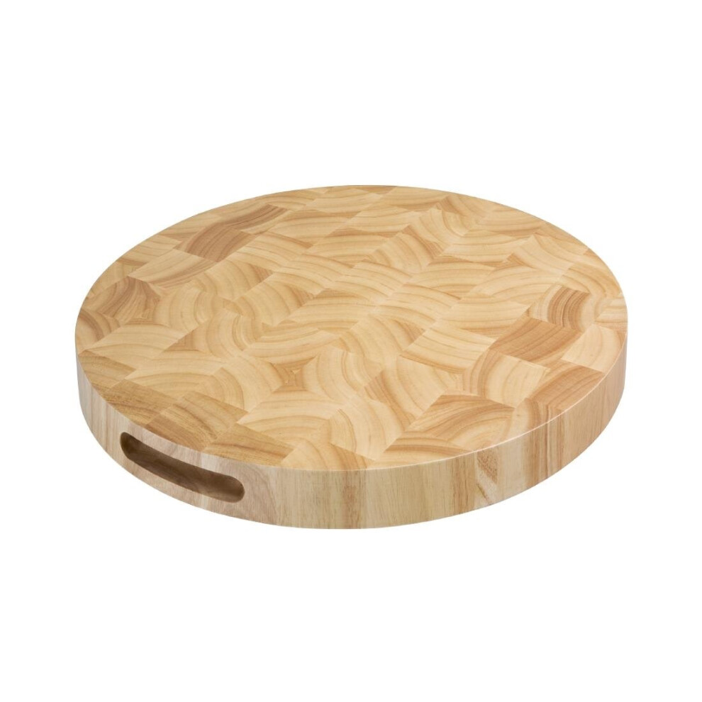 Vogue Round Wooden Chopping Board - [C488]