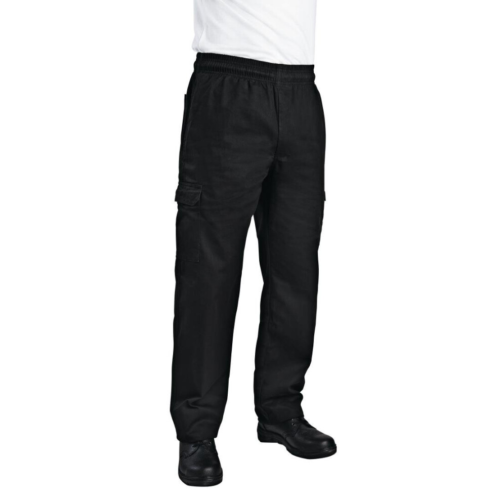Chef Works Unisex Slim Fit Cargo Chefs Trousers Black Xl - [B222-Xl] 678544969598