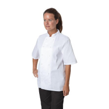 Whites Boston Unisex Short Sleeve Chefs Jacket White  M - [B250-M]