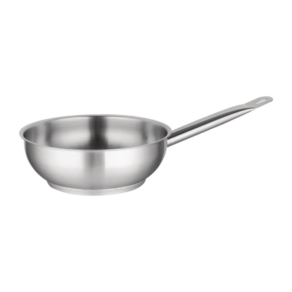 Vogue Stainless Steel Saute Pan 240mm - [M923]