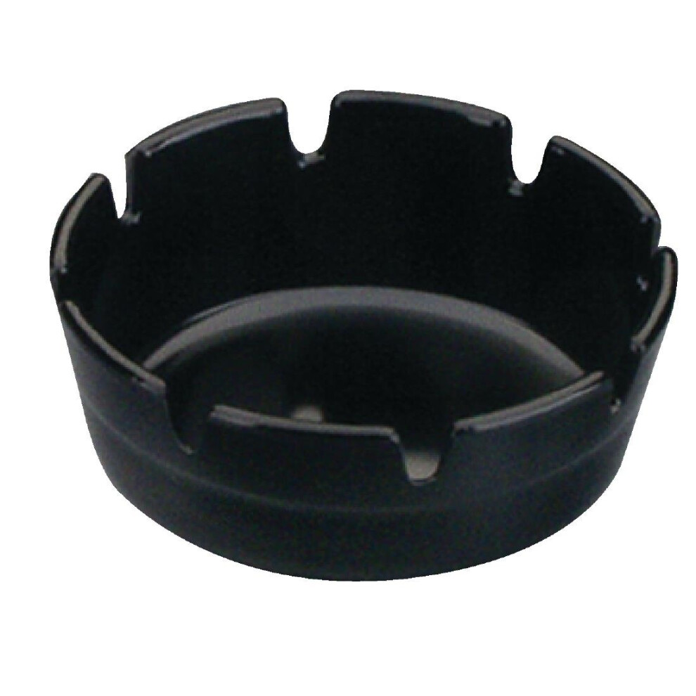 Black Melamine Ashtray - [P842]