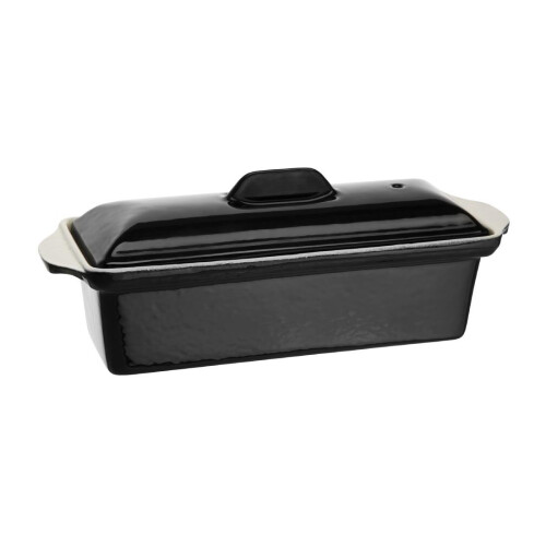 Vogue Black Cast Iron Pate Terrine Mould 1.3Ltr - [U559]