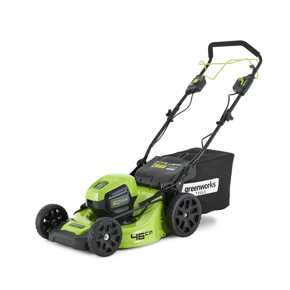 Greenworks GD60LM46SP Cordless 60v Self Propelled Lawn Mower 46cm/18in Bare Unit