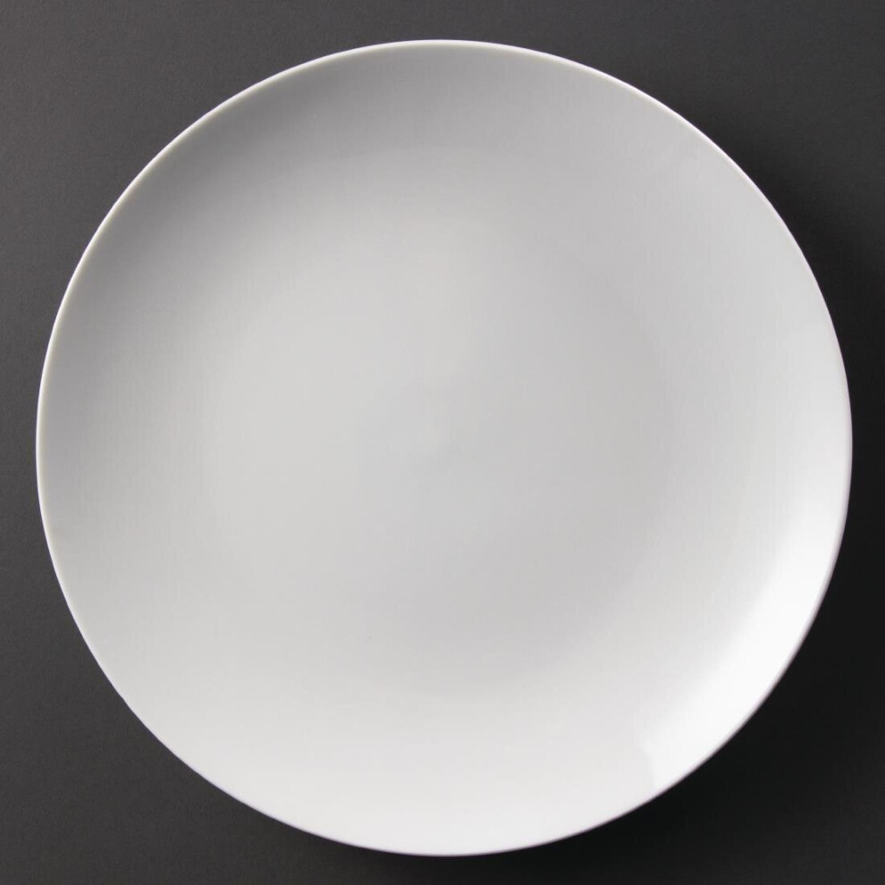 Olympia Whiteware Coupe Plates 310mm (Pack of 6) - [U081]