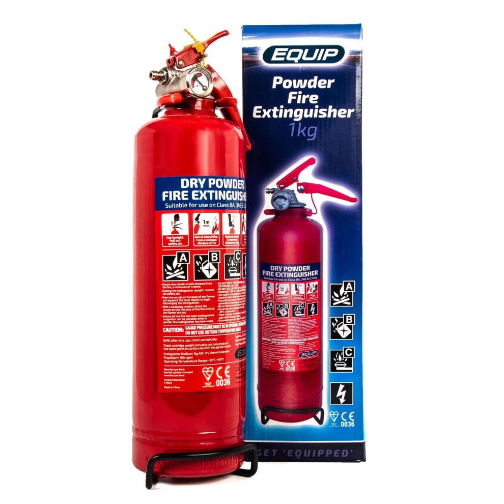 Equip 1KG Dry Chemical Powder Fire Extinguisher