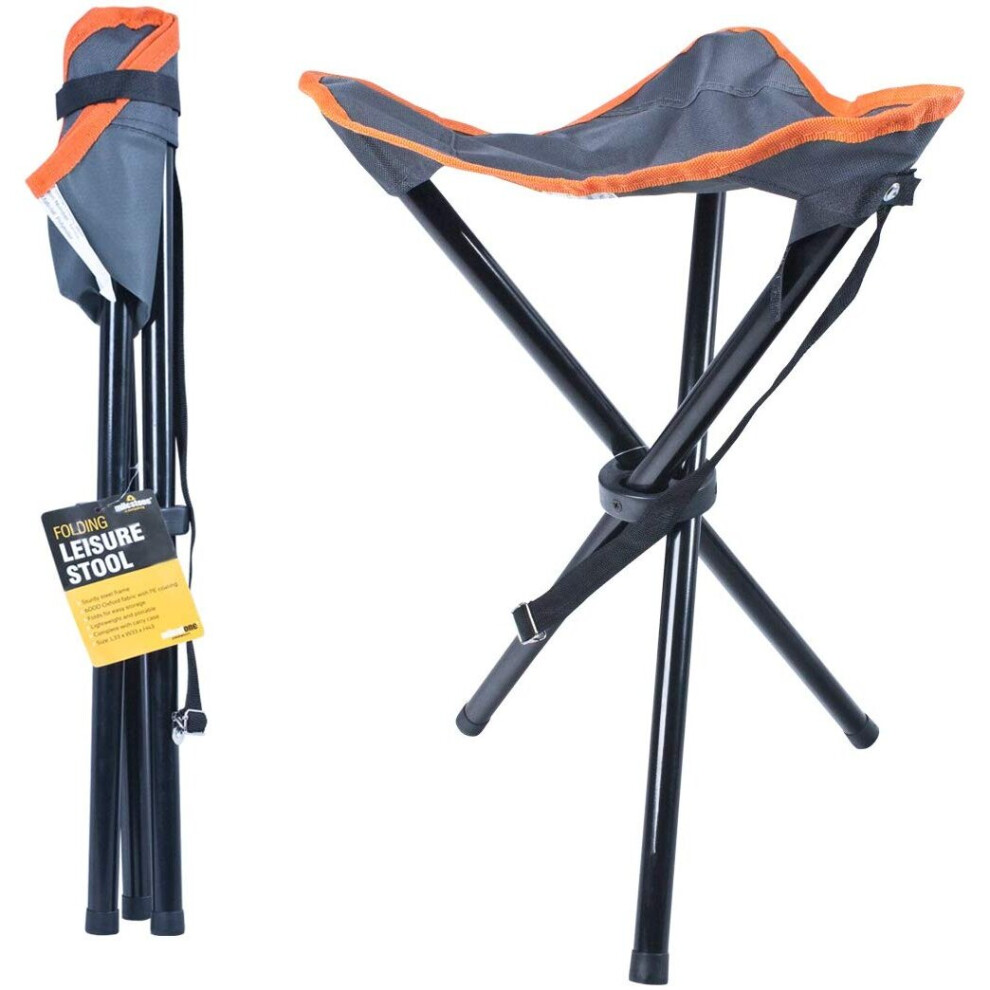 Milestone Compact Folding Stool / Ideal For Camping, Garden & Festivals