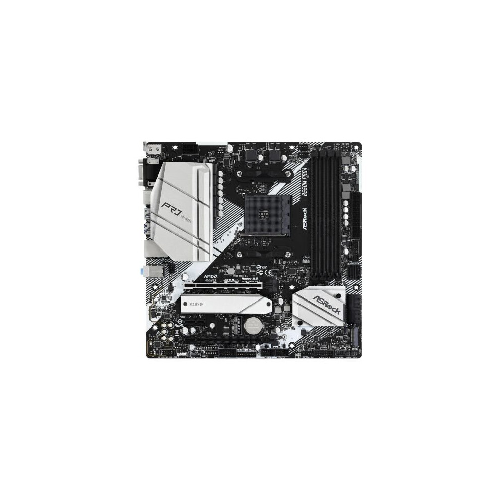 Asrock B550m Pro4 Amd B550 Am4 Micro Atx 4 Ddr4 Vga Hdmi Dp Xfire Pcie4 M.2 B550m Pro4