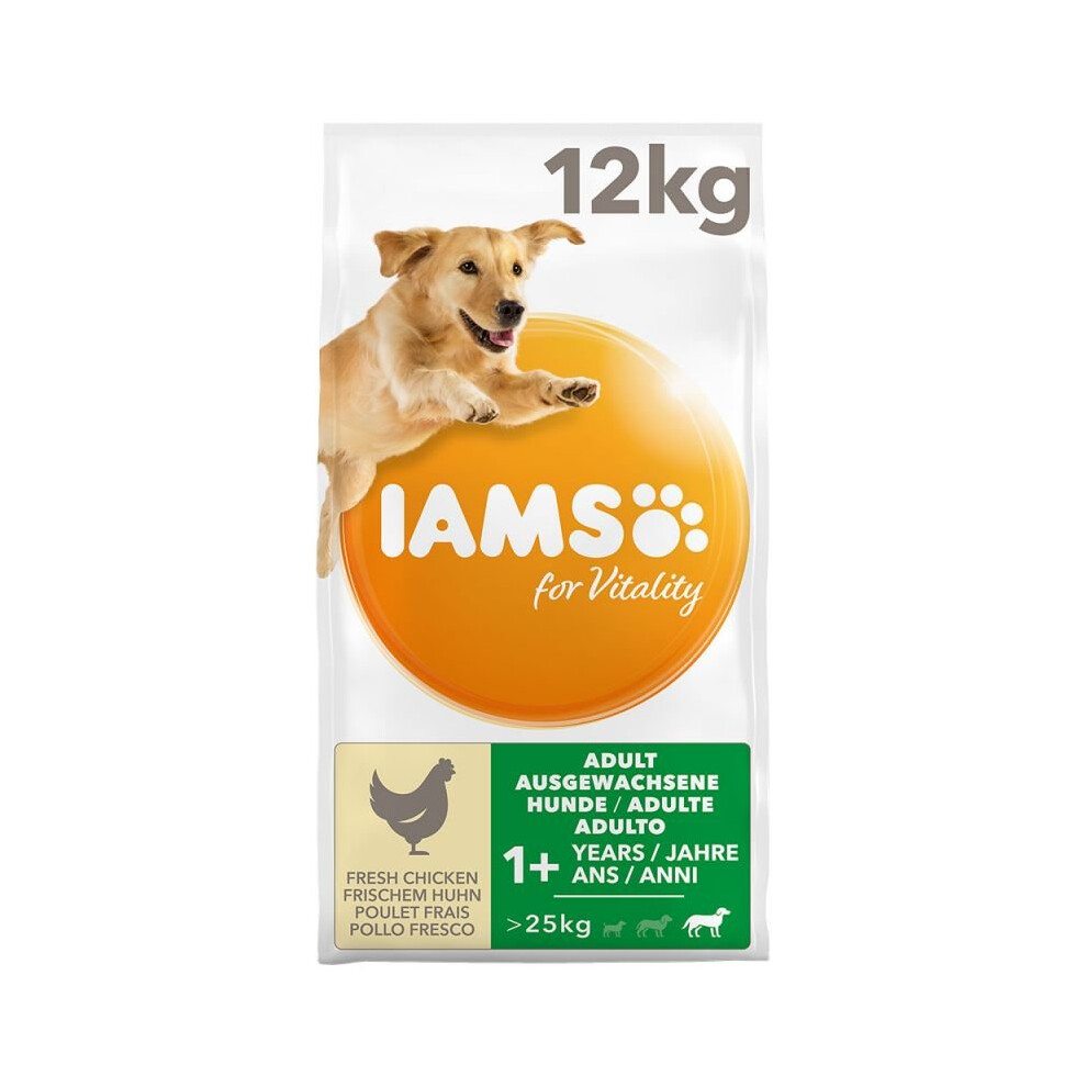 IAMS for Vitality Adult Large Dog Food Chicken 12kg