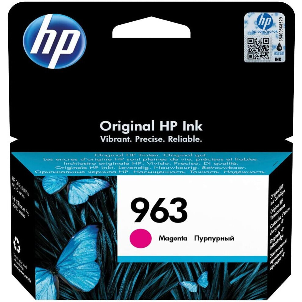 Hp 963 Ink Cartridge Magenta Inkjet 3Ja24ae#Bgx Pink 192545866385