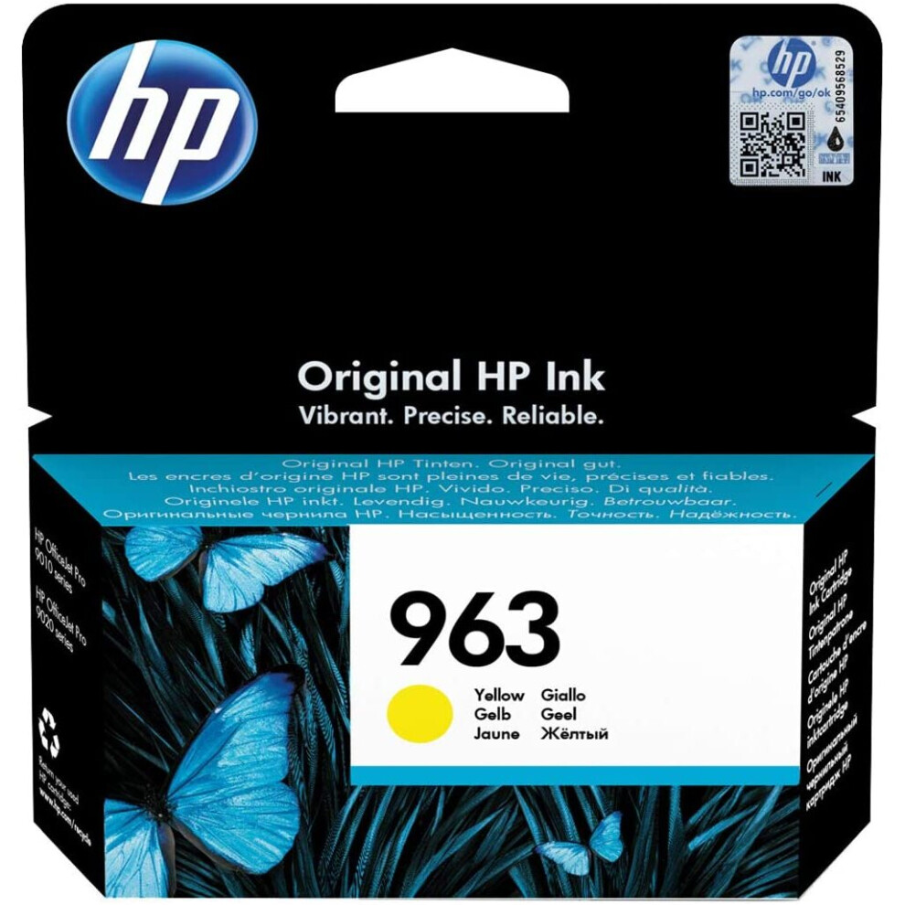 Hp 963 Ink Cartridge Yellow Inkjet 3Ja25ae#Bgx