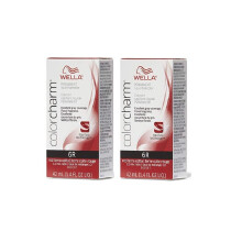 (6R – pack of 2) 6R Red Terra Cotta Wella Color Charm Permanent Haircolor