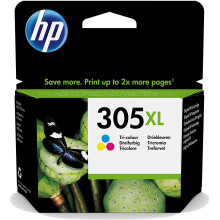 HP 305XL Inktcartridge drie kleuren grote capaciteit authentiek (3YM63AE) voor DeskJet 2300/2700/4200/4230/Plus4100, Envy 6000