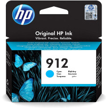 HP 912 Original Cyan Tintenpatrone (3YL77AE) für HP OfficeJet 8010/Pro 8020