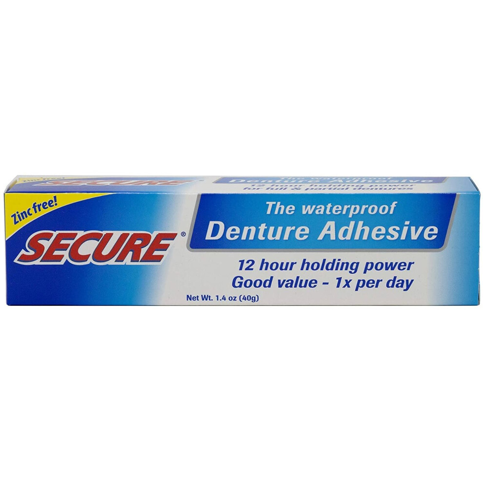 Secure Cream Denture Adhesive (40G) (Packaging May Vary)