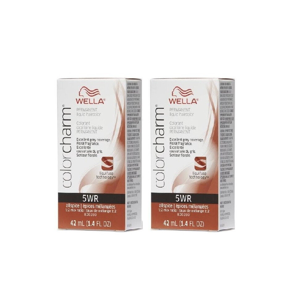 Wella (5Wr – Pack Of 2) 5Wr Allspice Color Charm Permanent Haircolor Multicoloured