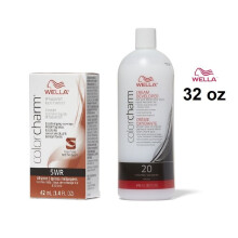 (5WR + Developer (Vol. 20) 32oz) 5WR Allspice Wella Color Charm Permanent Haircolor