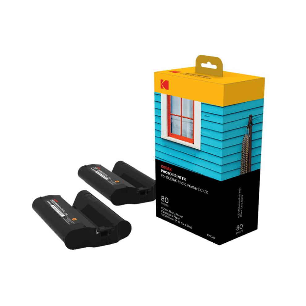 Kodak Photo Printer Dock Cartridge 80 Postcard Size for PD450,480,450WiFi